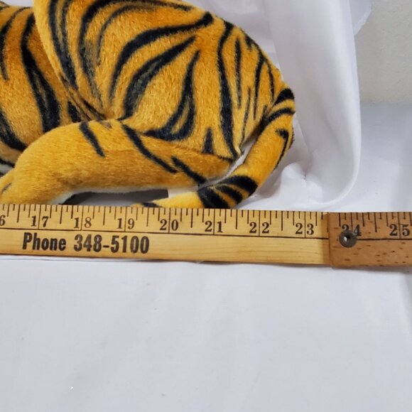 Large Realistic Tiger Plush 12" x 37" End of Tail Stuffed Grifil Zero Tiger - Picture 3 of 12